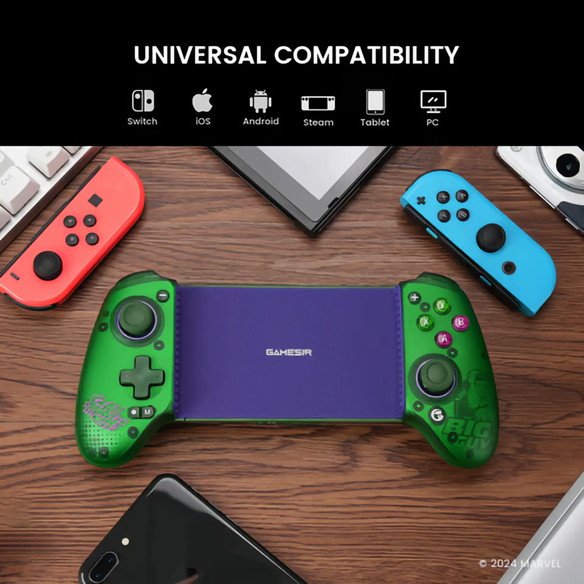 Mando para móvil con Bluetooth GameSir G8 Plus: Edición Limitada de Hulk y Thanos Blog_Mando_Movil_Bluetooth_GameSir_G8_Plus_Edicion_Limitada_Hulk_Thanos.03 - Mando para móvil con Bluetooth GameSir G8 Plus: Edición Limitada de Hulk y Thanos | GameSir.es
