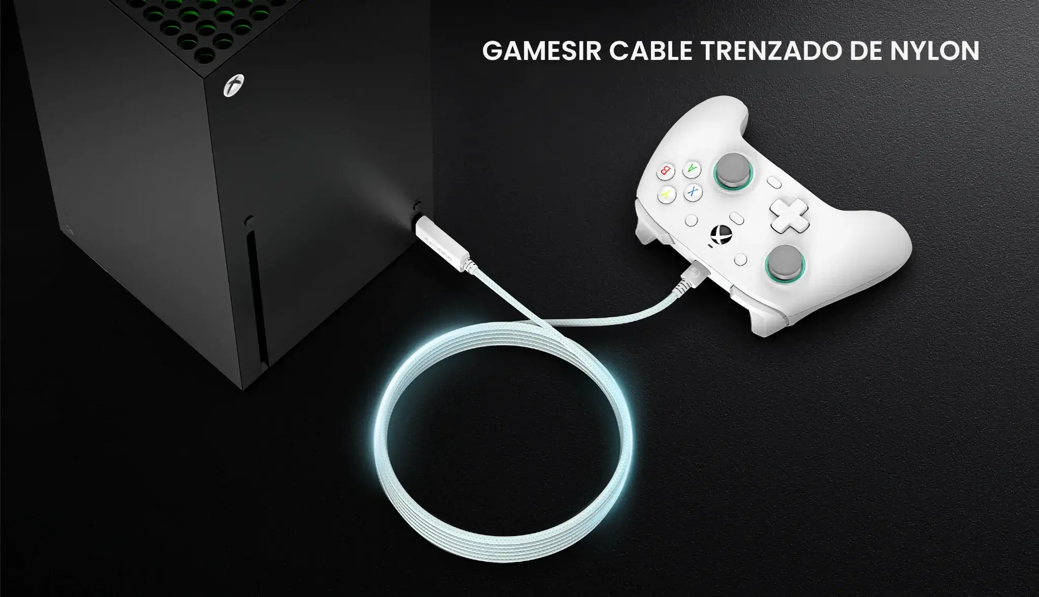 GameSir_Cable_USB_3M.02 - Cable USB Verde Trenzado para Mandos GameSir | GameSir.es