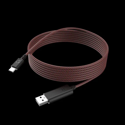 GameSir_Cable_USB_3M_Rojo.01 - Cable USB Rojo Trenzado para Mandos GameSir | GameSir.es