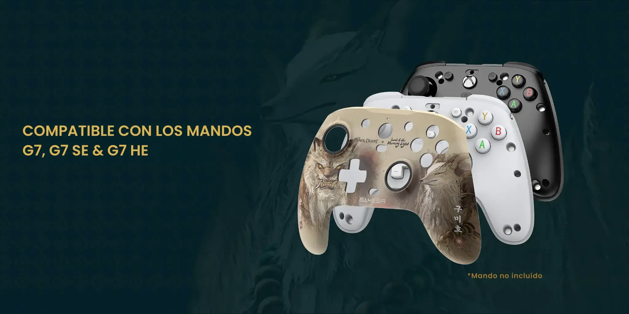 GameSir Carcasa - Edición Limitada Black Desert - G7 / G7 SE / G7 HE GameSir_Carcasa_Black_Desert.09 - Carcasa Black Desert Edición Limitada Intercambiable para Mandos GameSir | GameSir.es