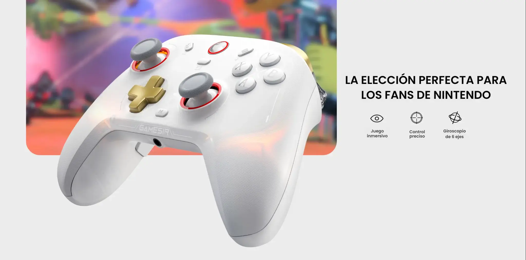 GameSir_Cyclone_2.07 - GameSir Cyclone 2 - Blanco - Mando para PC, Switch y Móvil | GameSir.es
