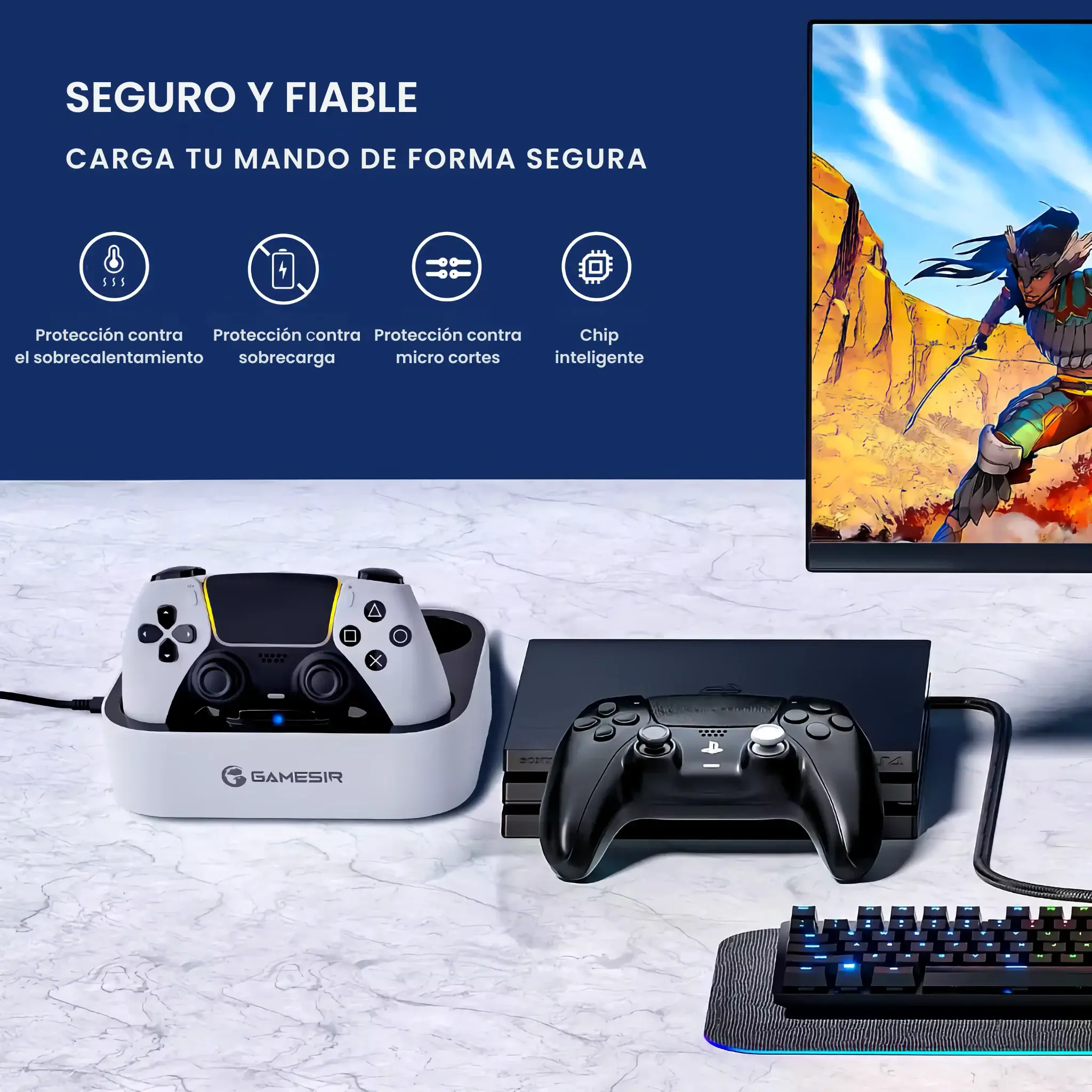 GameSir_Estacion_Carga_Mando_PS5.11 - Estación de Carga para Mandos PS5 de GameSir | GameSir.es