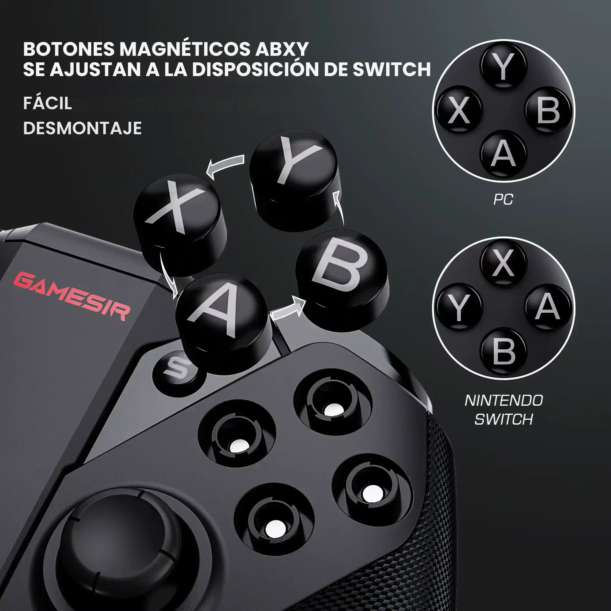 GameSir G4 Pro - Mando para PC, Switch y Móvil GameSir_G4_Pro.11 - GameSir G4 Pro - Mando para PC, Switch y Móvil | GameSir.es