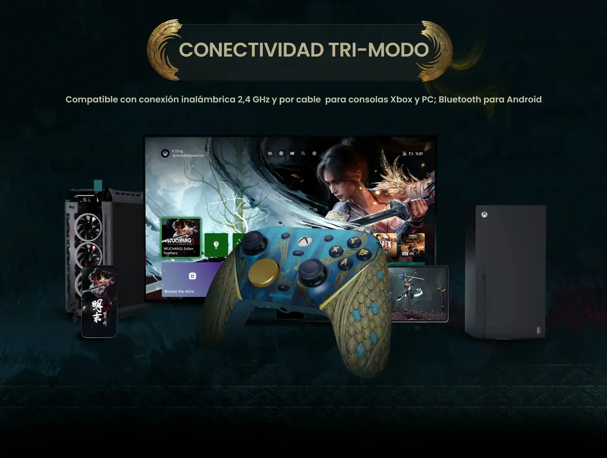 GameSir_G7_Pro_WUCHANG_Fallen_Feathers_Edition.12 - GameSir G7 Pro - Edición WUCHANG: Fallen Feathers - Mando para Xbox, Android y PC | GameSir.es