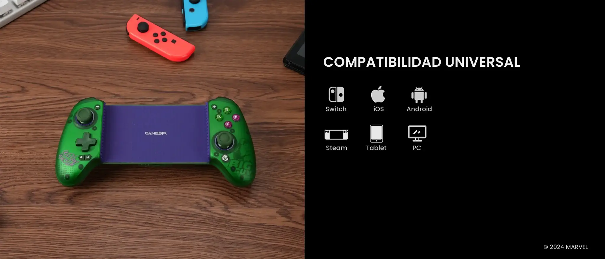 GameSir G8 Plus - Edición Limitada Hulk – Mando para Tablet, Móvil, Switch y PC GameSir_G8_Plus_Hulk.12 - GameSir G8 Plus - Edición Limitada Hulk – Mando para Tablet, Móvil, Switch y PC | GameSir.es