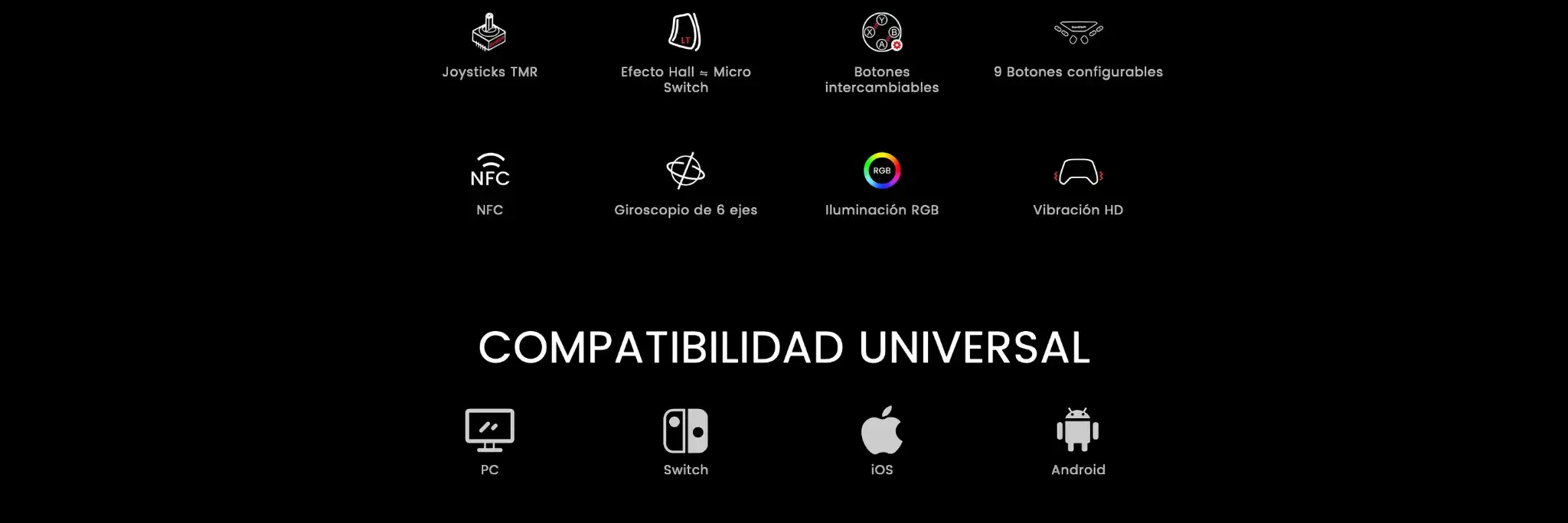 GameSir Tarantula Pro - Mando para PC, Switch y Móvil GameSir_Tarantula_Pro.08 - GameSir Tarantula Pro - Mando para PC, Switch y Móvil | GameSir.es